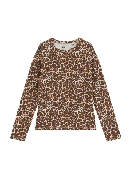 WE Fashion Tricou / deschis / maro / maro închis bej