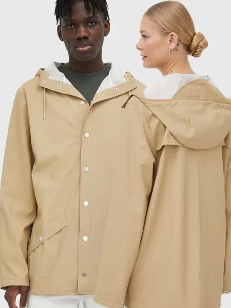 Wodoodporna kurtka przejściowa Rains beżowa