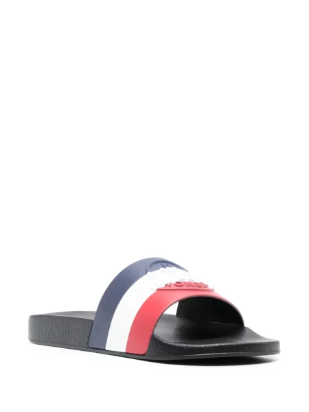 Papuci Moncler cu dungi albastru