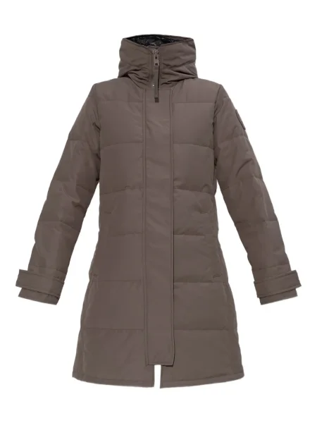 Parka Canada Goose z kapturem brązowa