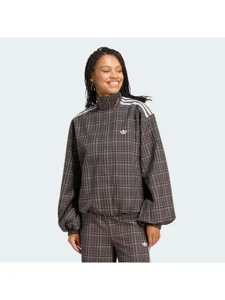Adidas Originals bluza rozpinana z wiskozą Advanced Archive brązowa
