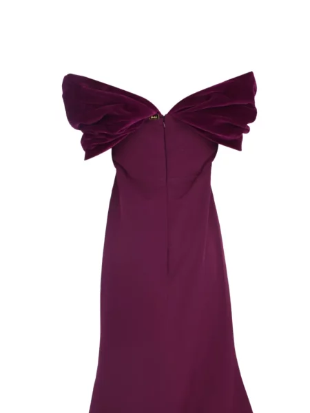 Maxi rochie maxi Rhea Costa de catifea de costum violet