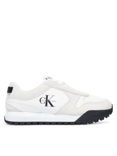 Calvin Klein Jeans Rövid szárú sportcipők TOOTHY RUNNER szürke / fekete piszkosfehér fehér