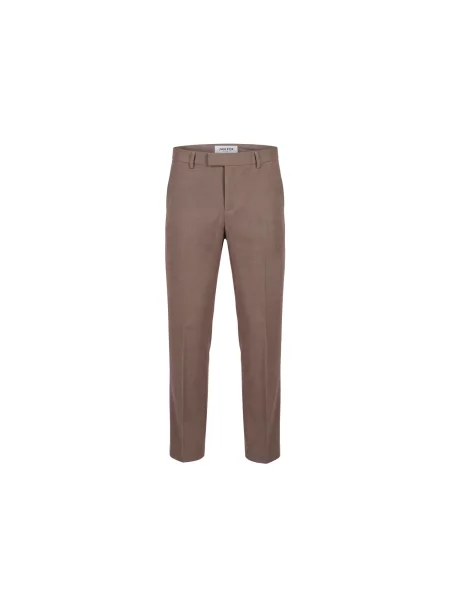 DAN FOX APPAREL Pantaloni cu dungă Justus taupe gri