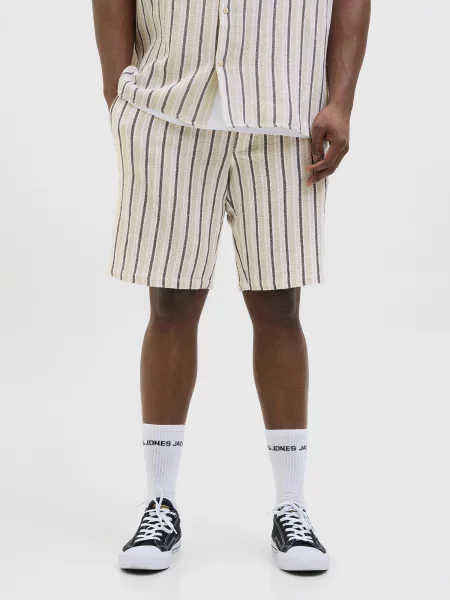 Jack & Jones Plus Nadrág JPSTJAIDEN pasztellzöld / fekete fehér