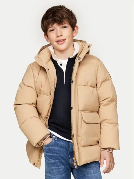 Tommy Hilfiger Pūkinė striukė smėlio