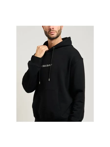 Guess Bluzy Mężczyzna M Sweat ML Capuche Coton czarny