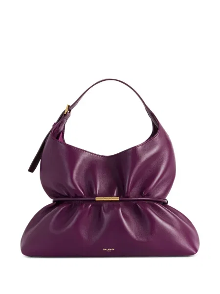 Geantă Balmain din piele violet