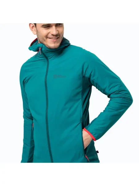Kurtka Jack Wolfskin Alpspitze Ins Hoody zielona