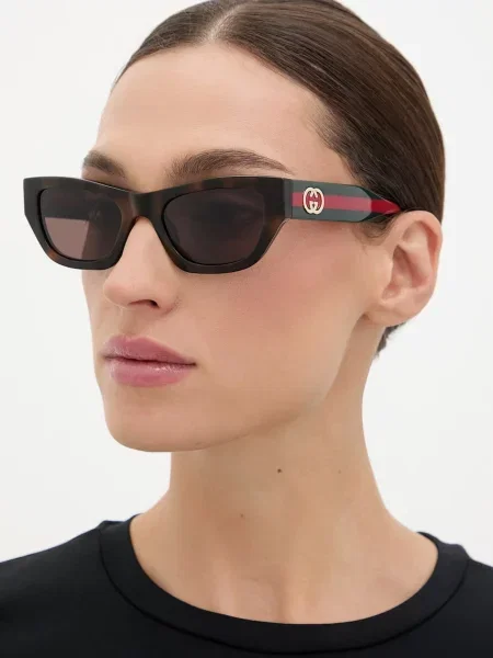 Gucci slnečné okuliare dámske hnedá