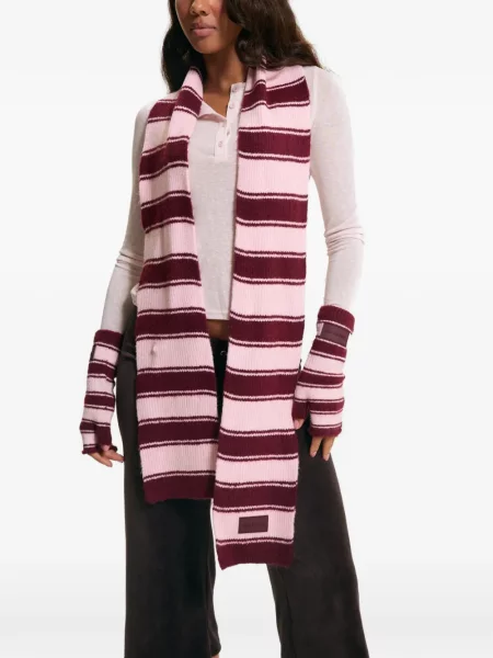 Fular Juicy Couture cu dungi roz