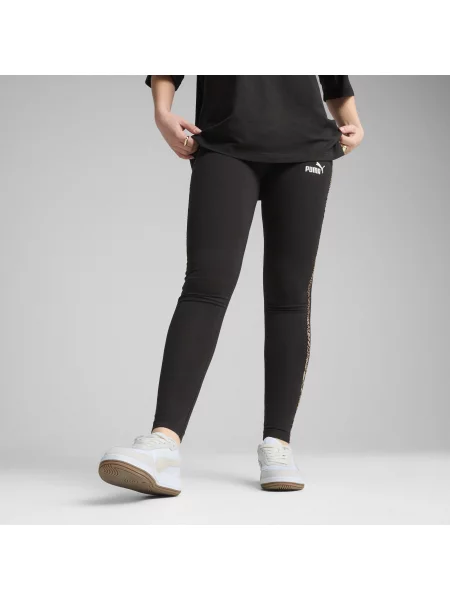 Legginsy Essentials ze zwierzęcym nadrukiem czarne