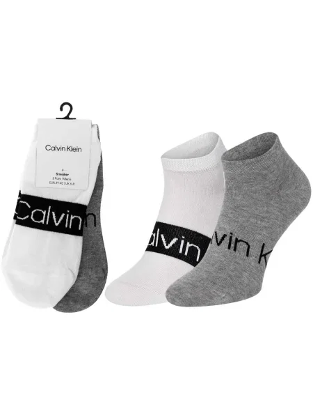 Чорапи Calvin Klein 2 чифта мъжки бяло