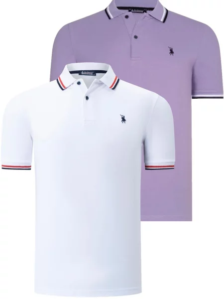 Tricou polo Dewberry alb
