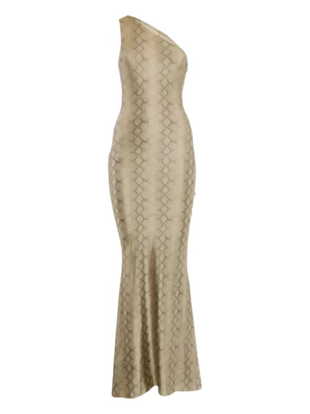 Rochie Alek Adorian cu imagine cu un umăr gol