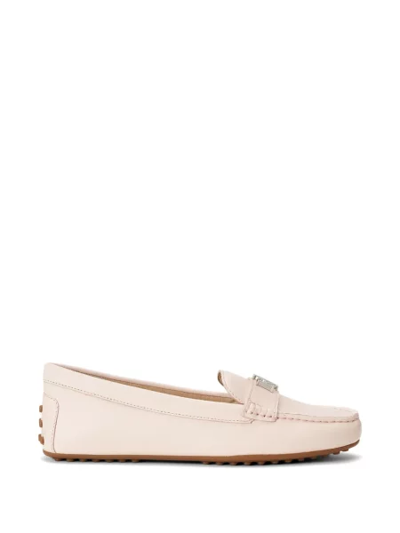 Pantofi loafer Lauren Ralph Lauren din piele roz