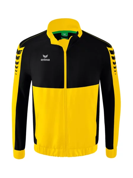 ERIMA Sportovní bunda žlutá / černá bílá