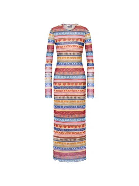 Rochie Love Moschino plasă roșu