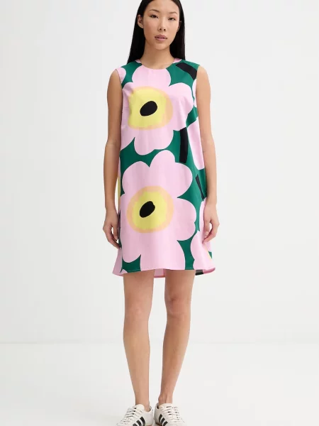 Marimekko sukienka letnia różowa