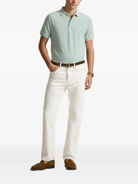 Bőr húzózsinór pólóing Polo Ralph Lauren barna