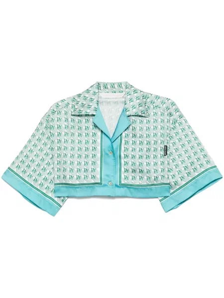 Cropp cămașă Palm Angels cu imagine verde