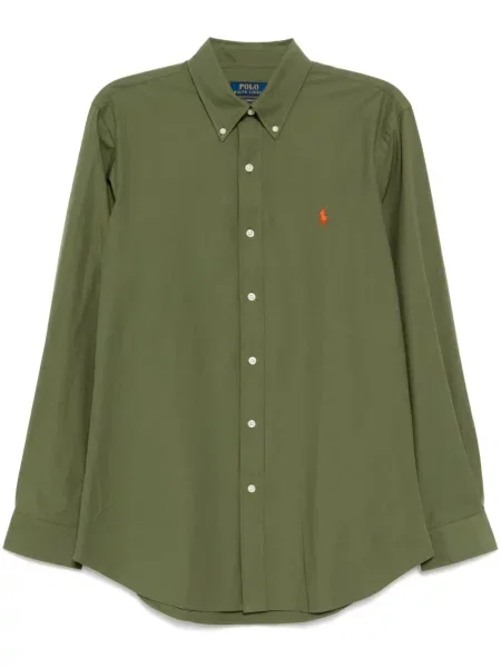 Pulover Polo Ralph Lauren cu broderie din jacard verde