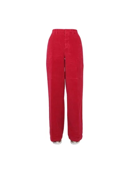Spodnie Dsquared2 sztruksowe czerwone