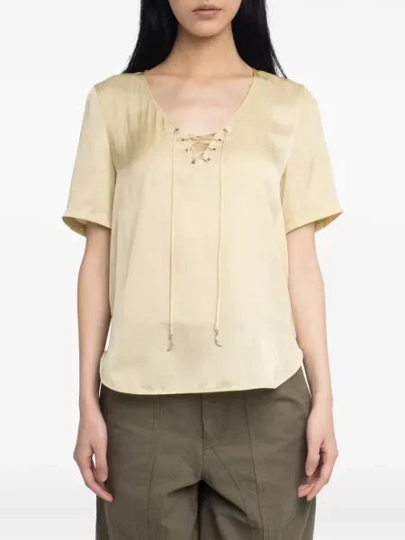 Top Zadig&voltaire din dantelă scurt