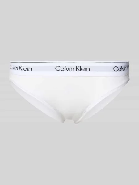 Figi z elastycznym pasem z logo Calvin Klein Underwear białe