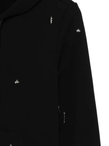 Hoodie Jnby με κέντημα μαύρο