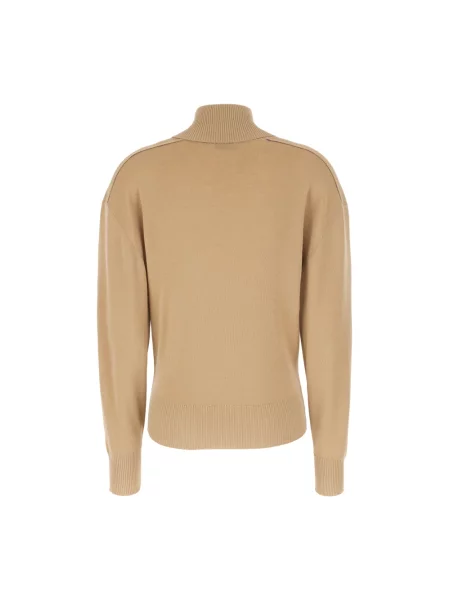 Golf Burberry wełniany beżowy