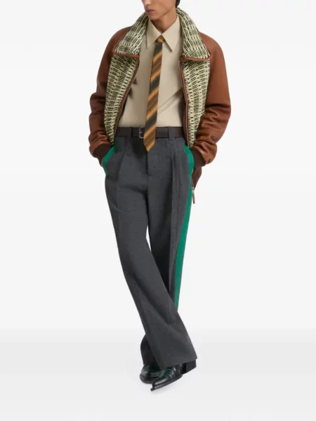 Pantaloni Marni de lână gri