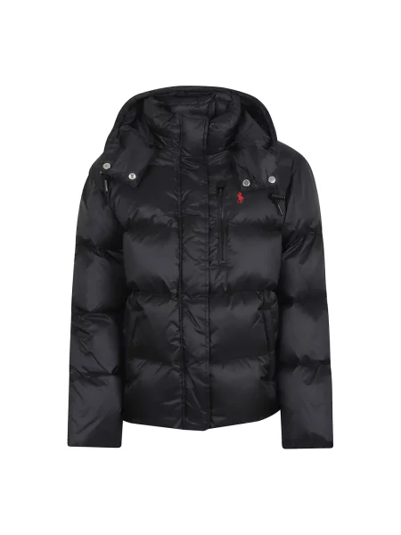 Kurtka puchowa z odpinanym kapturem Polo Ralph Lauren czarna