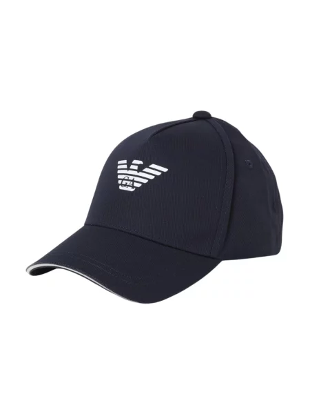 Czapka z daszkiem Emporio Armani z logo czarna