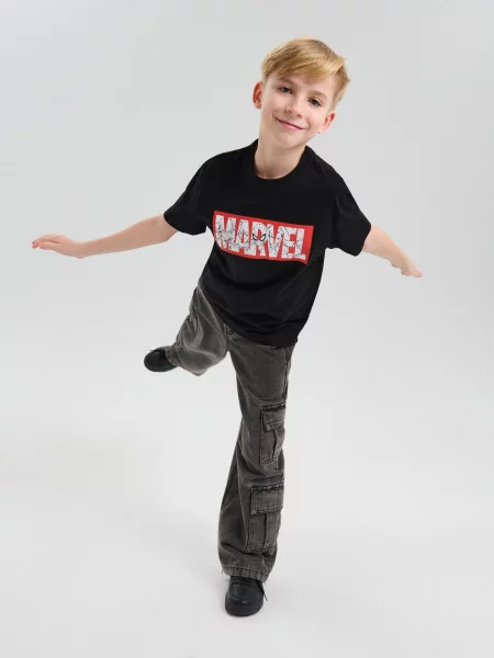 Sinsay trička s potiskem 2 pack Marvel vícebarevná