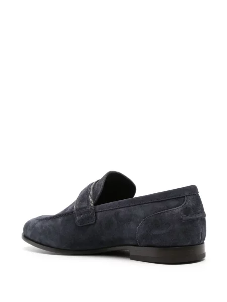 Loafers Brunello Cucinelli σουέντ μπλε