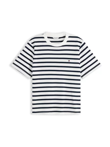 TOMMY HILFIGER Tricou bleumarin alb