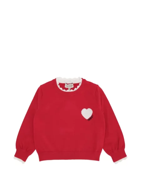 Sweter dziecięcy Twinset czerwony
