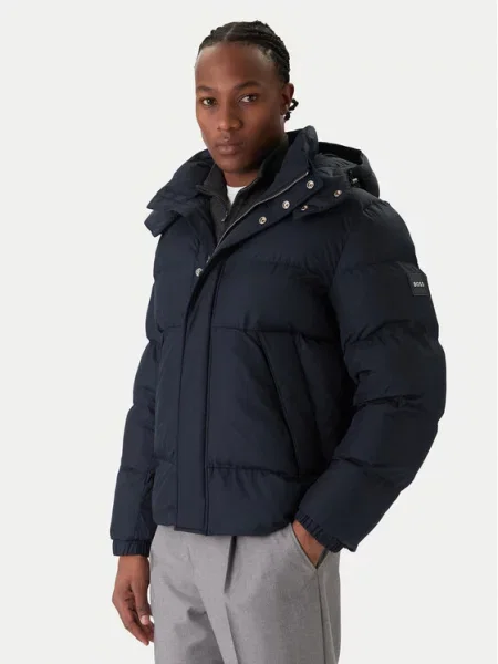 BOSS Zimska jakna Mornarsko modra