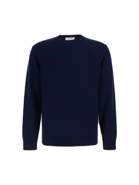 Sweter Kangra wełniany niebieski