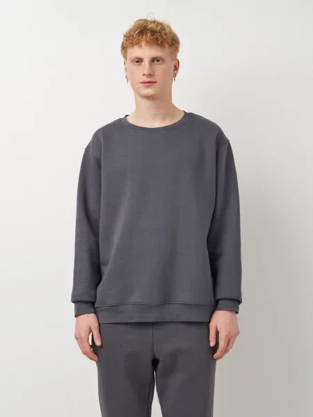 Світшот Роза бавовна/поліестер сірий