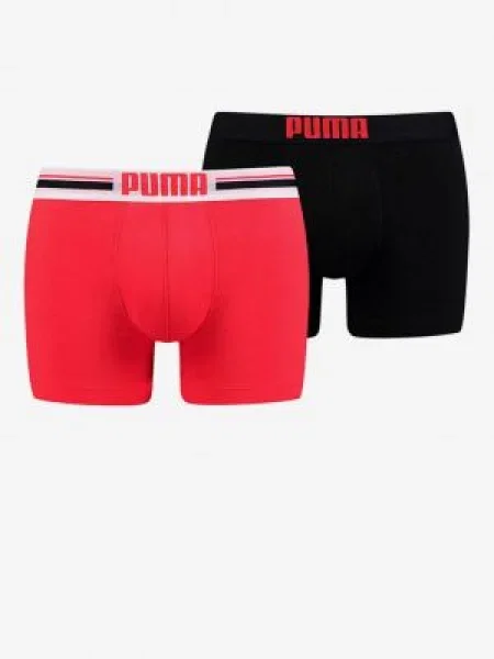 Boxerky Puma s autogramom červená