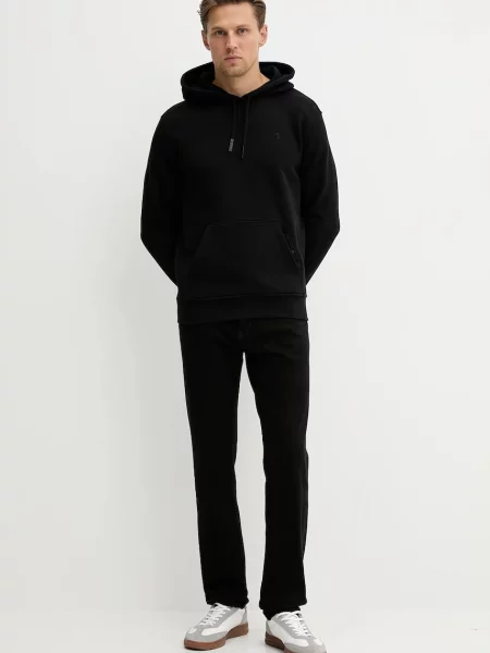 Кофта Trussardi з капюшоном однотонна чорний