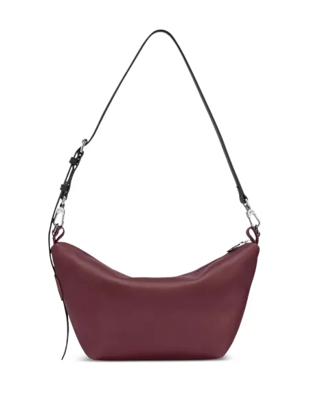 Кожена кожена чанта Longchamp червено