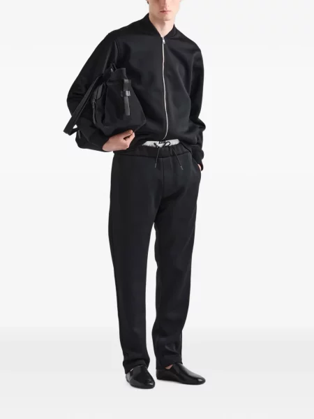 Pantaloni Prada din jerseu negru