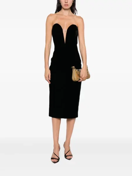 Rochie midi Tom Ford până la genunchi de costum negru