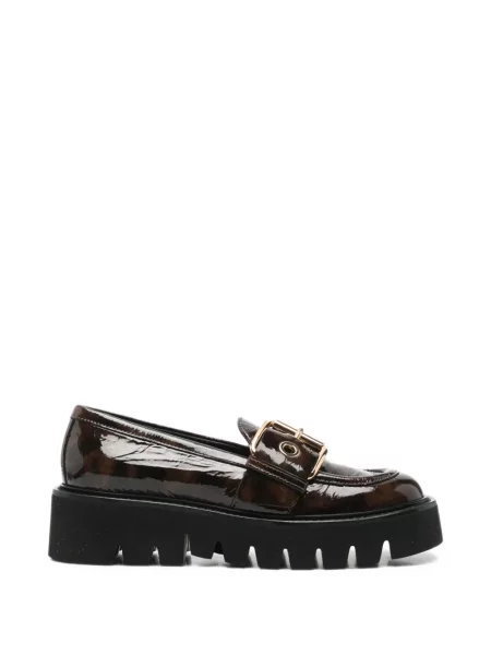 Pantofi loafer Agl cu cataramă maro