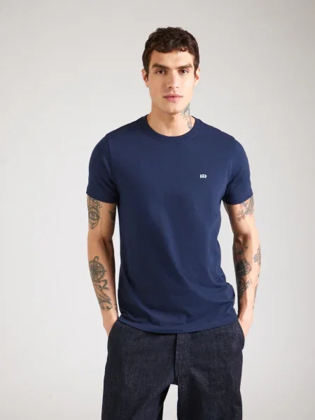 Gap Tricou Bleumarin alb