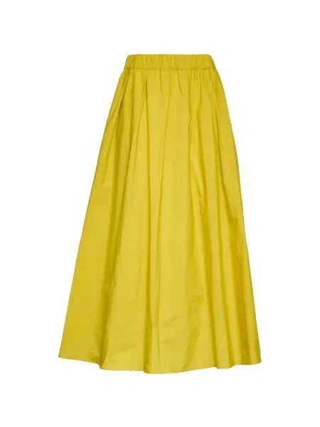 Elastyczna talia spódnica Apuntob żółta