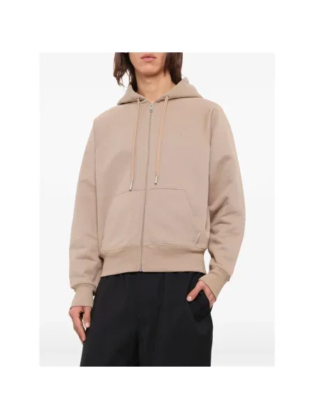 Bluza rozpinana Ami Paris beżowa